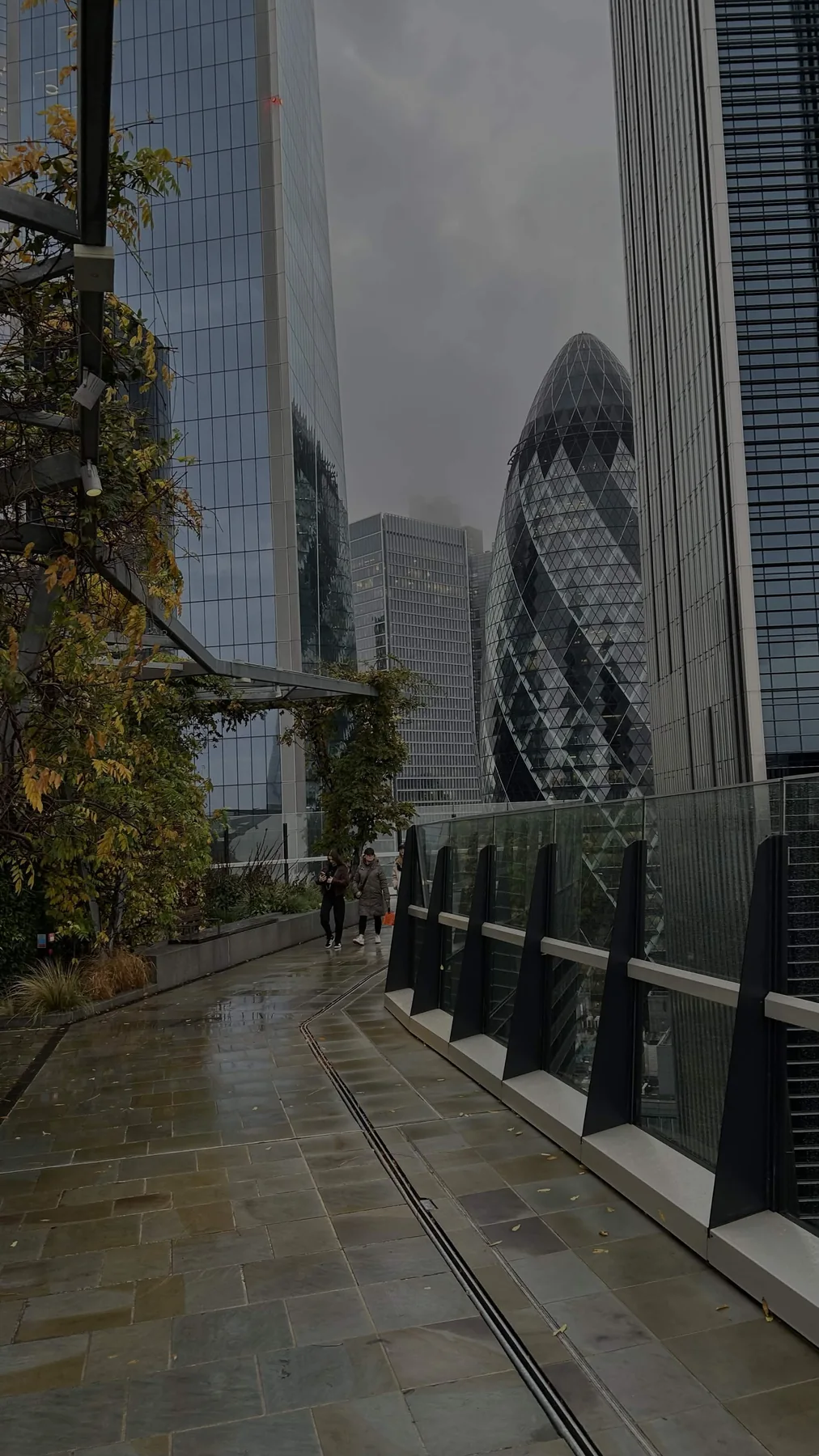 London skyline with the Gherkin