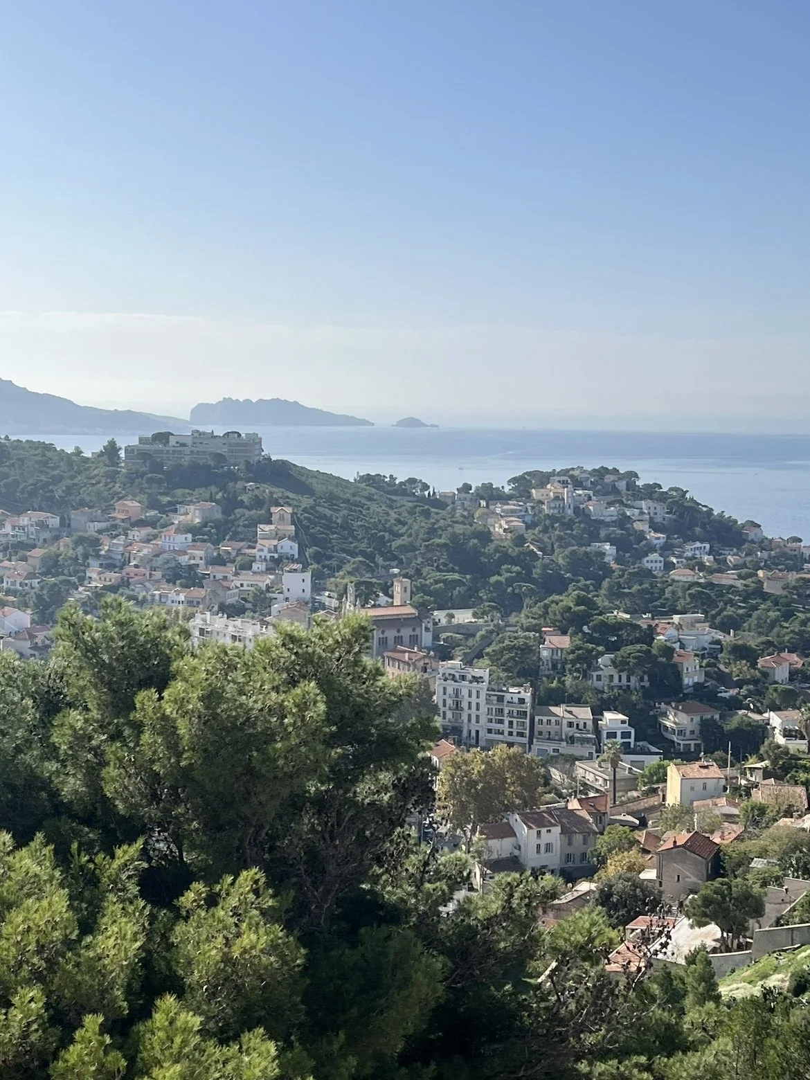 Mediterranean view over Marseille, France